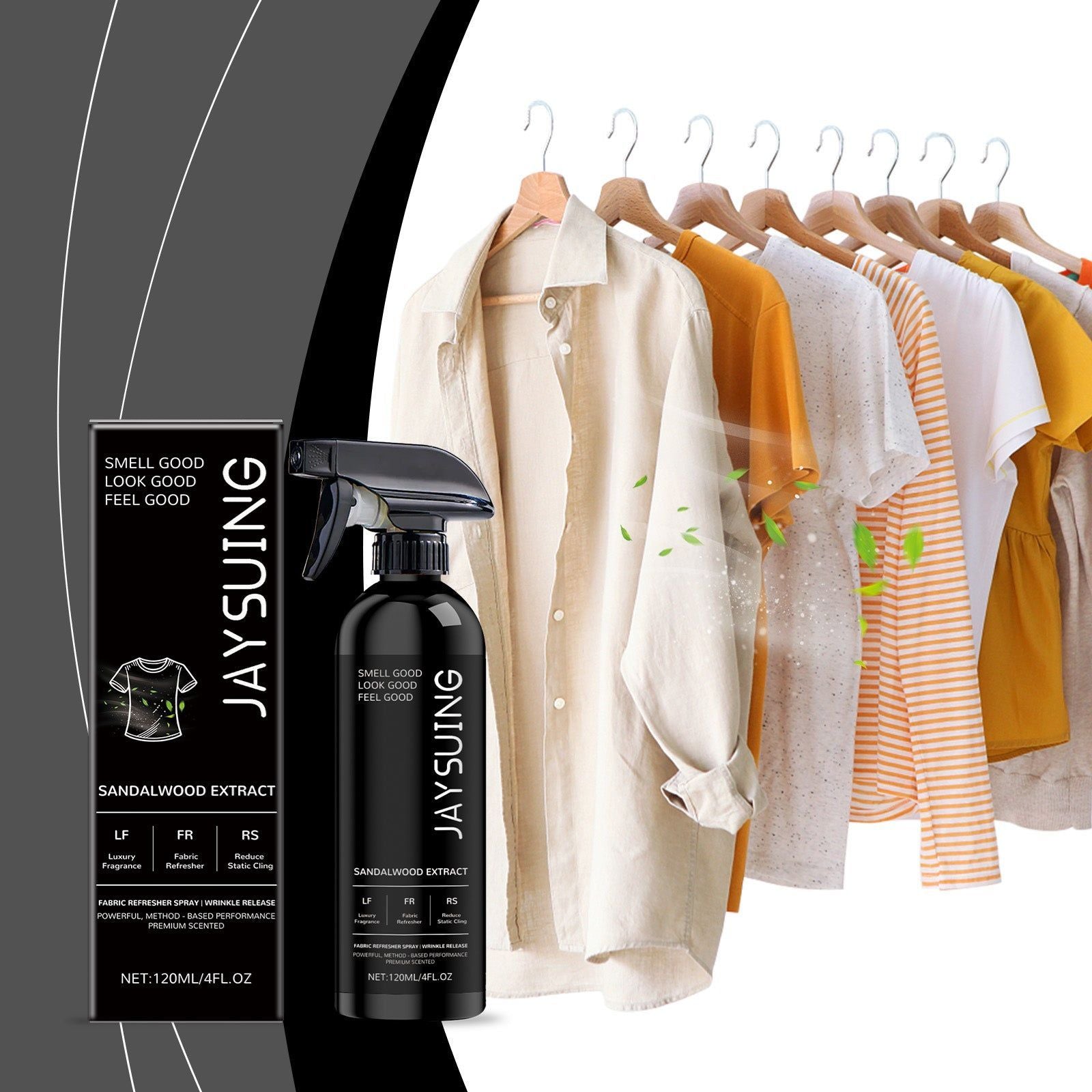 Clothing Care Freshening Spray, Long-Lasting Fragrance, Static Removal, Odor Eliminator ,120ml