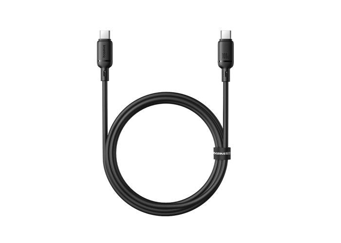 Baseus Silky Series Fast Charging Cable Type-C To Type-C 100W, Black
