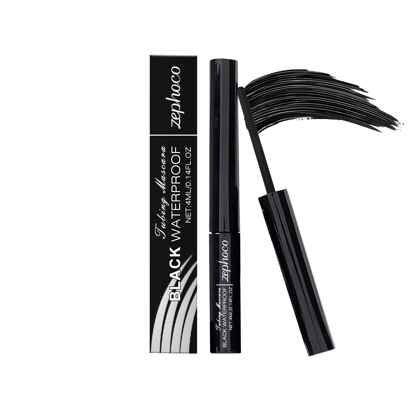 3D Black Mascara, Long-Lasting, Curl, Smudge-Proof, Natural Volume ,4ml