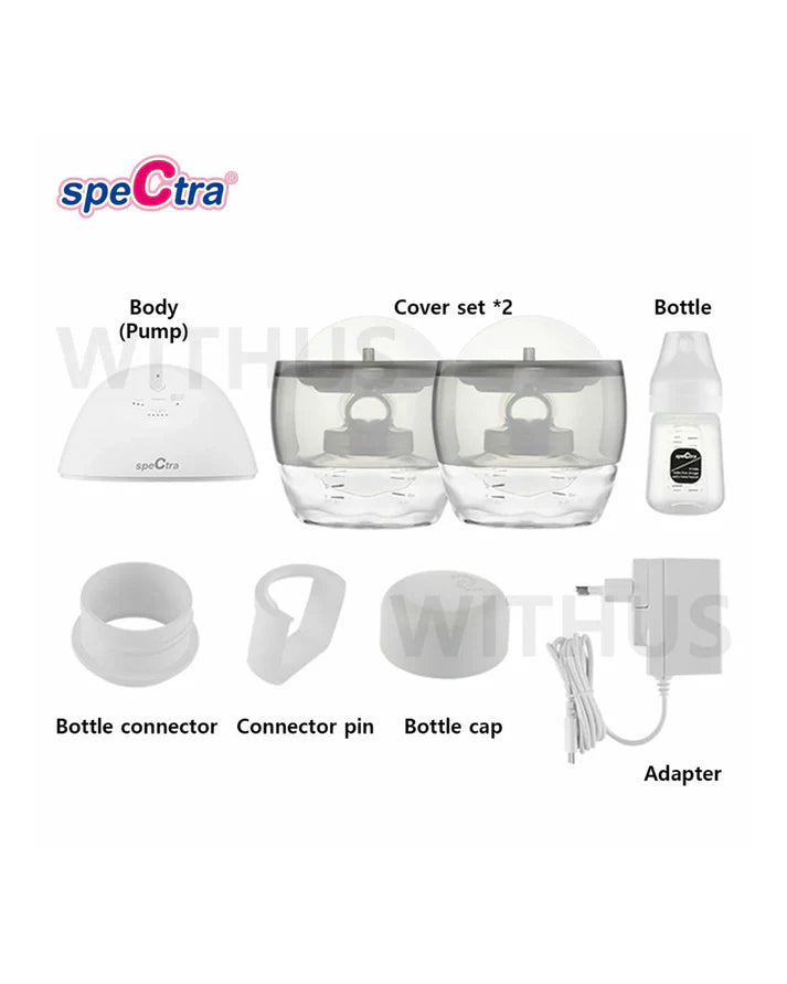 Spectra® Breast Shield Set for Spectra® Wearable Electric Breast Pump White/Transparent