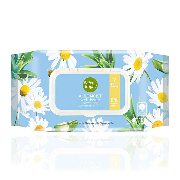 مناديل مبللة بالصبار 100 ورقة بيبي برايت (ب)