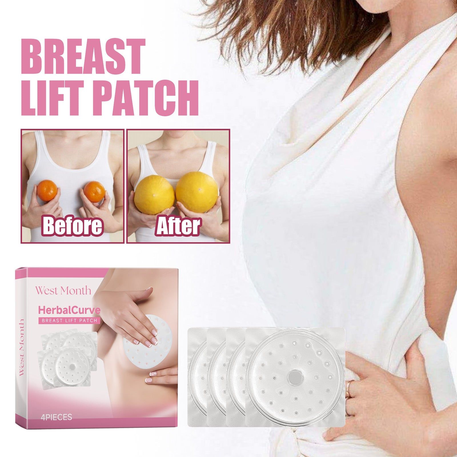 Boost Your Confidence with Lift and Tighten Breast Patch, Firming & Anti-Sagging ,4pieces