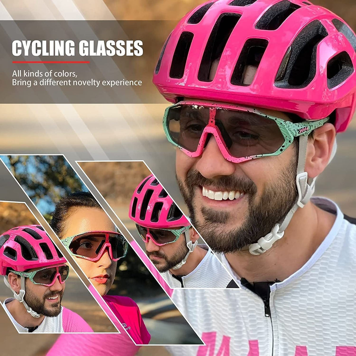 Photochromic Cycling Glasses Road Mountain Bike Eyewear Outdoor MTB Sports Sunglasses