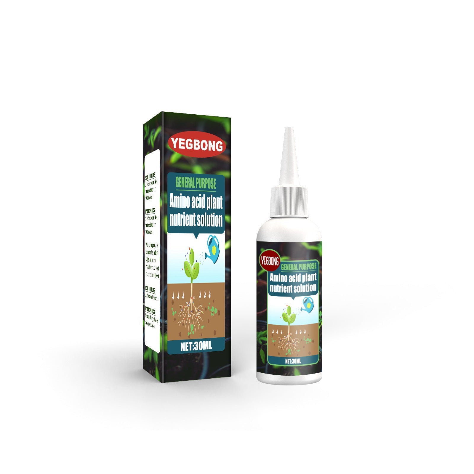 Boost Plant Growth with Organic Amino Acid Nutrient Solution, Promotes Roots and Green Leaves ,30ml