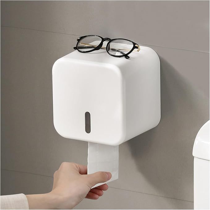 Toilet Paper Holder Wall Mounted self Adhesive Toilet Roll Dispenser