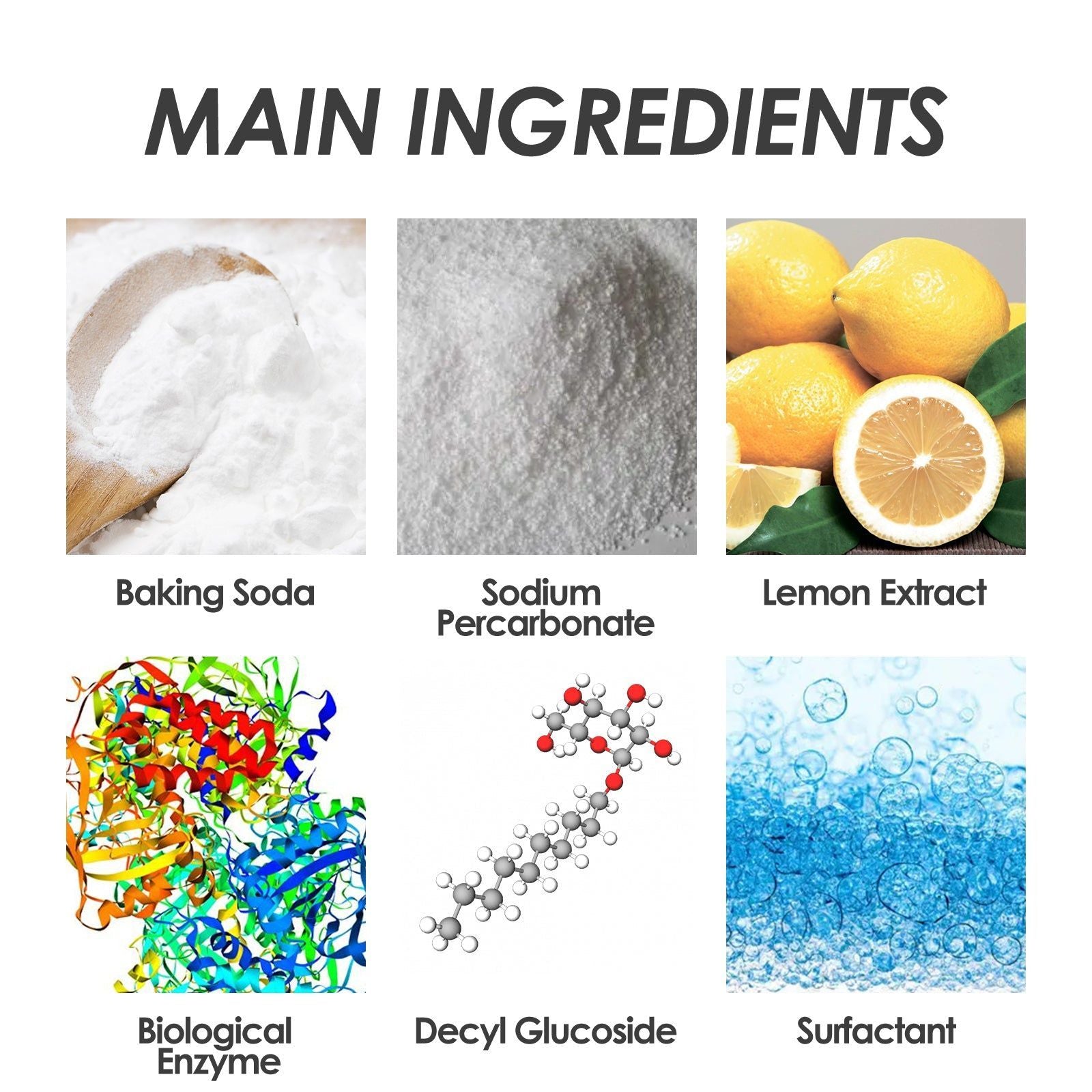 Bioenzyme Laundry Cleaning Tablets, Remove Stains, Brighten Clothes, Eco-Friendly ,10pcs