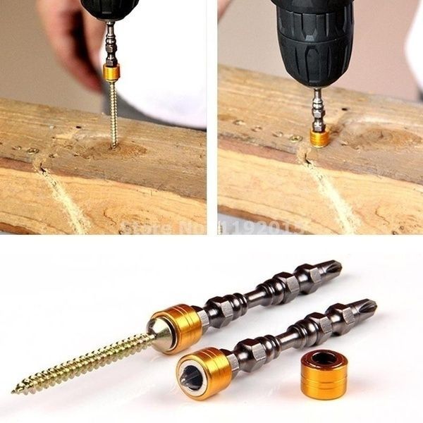 5 Pack Magnetic Screwdriver Bits 65MM Single Head Electric Screw Driver Set Repair Tool