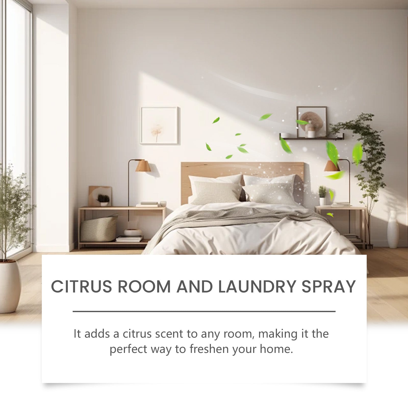 Citrus Air Freshener, Long-Lasting, Portable, Odor Eliminator, Home Fragrance ,100ml