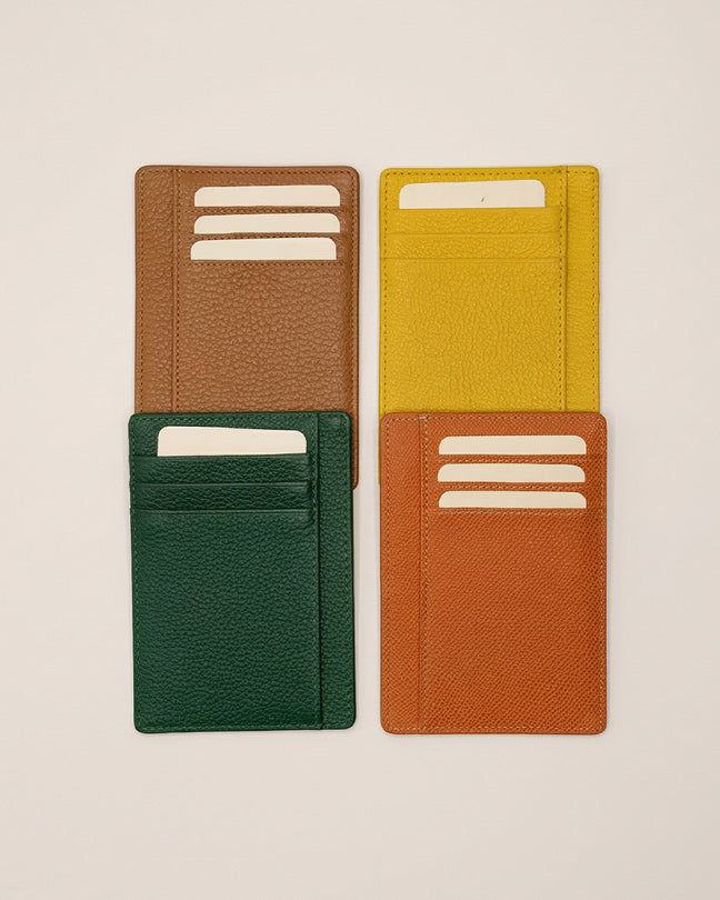 CLAREA Slim Leather Card Holder 12x8.5 cm