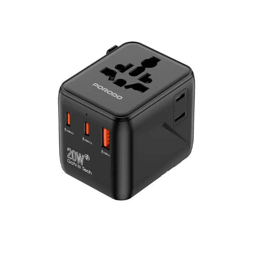 شاحن سريع Porodo Universal Travel GaN