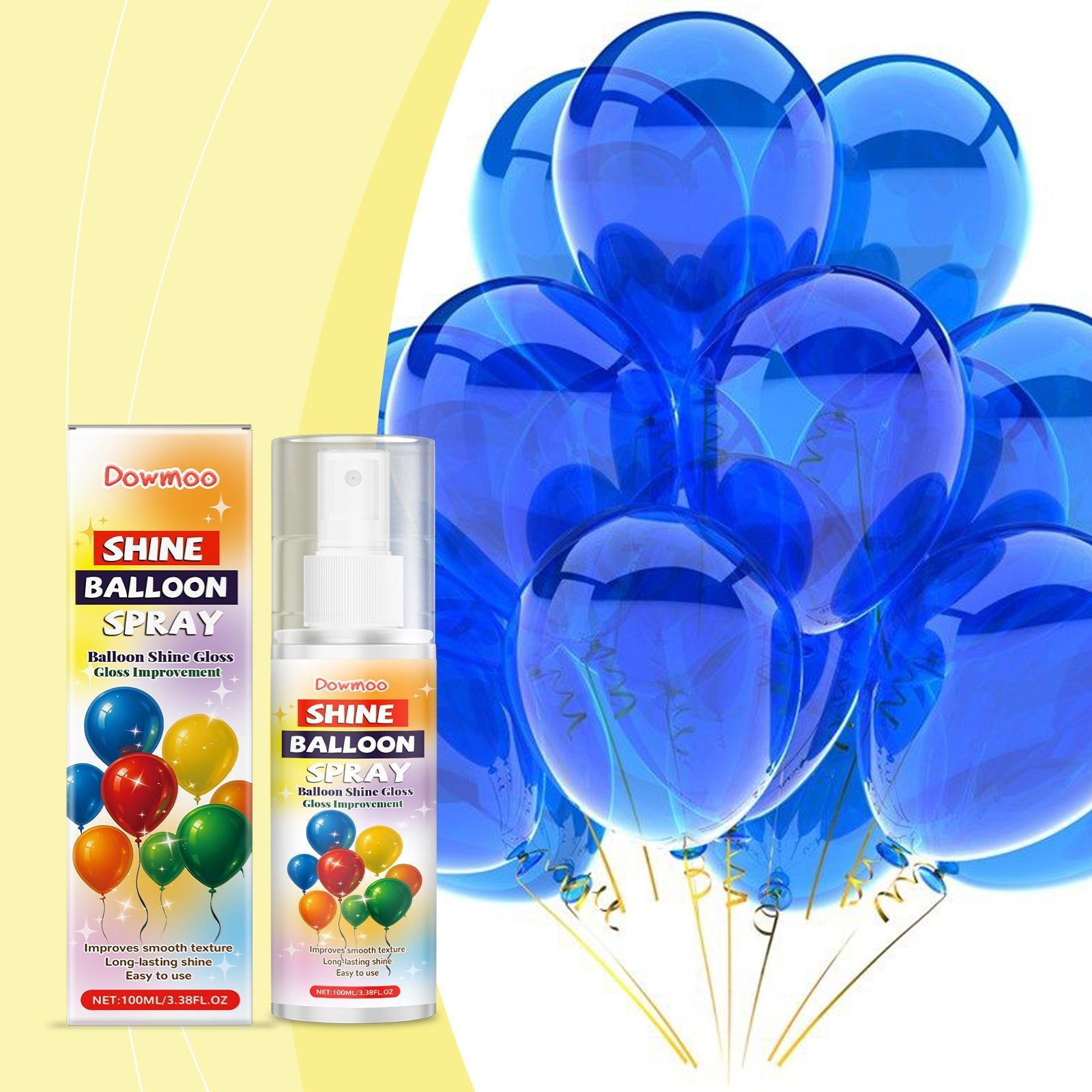 Create Stunning Party Balloons with Glossy Spray, Long-Lasting Shine, Easy to Use ,100ml