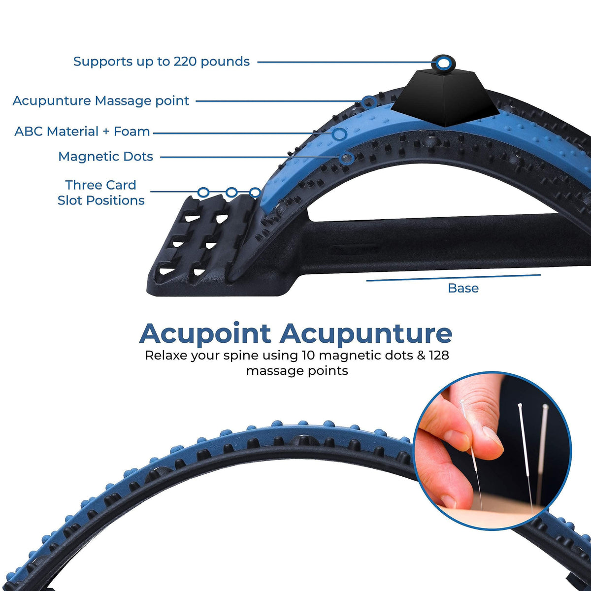 Lumbar Orthosis Back Stretching Device Magnetic Therapy Acupunctur Waist Relax Massager