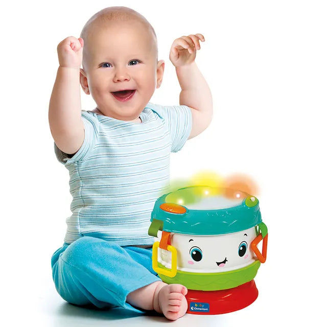 Baby Clementoni Activity Baby Drum – Spin, Beat & Light Up!