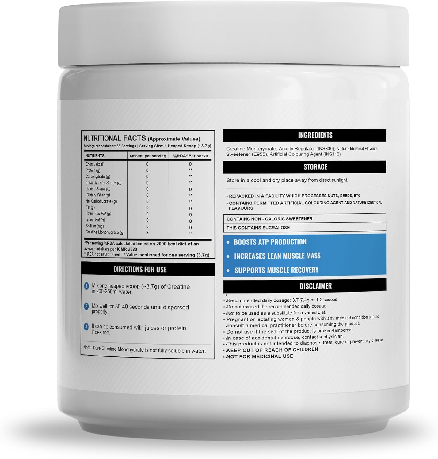 Wellcore Creatine Tropical Tango 122g