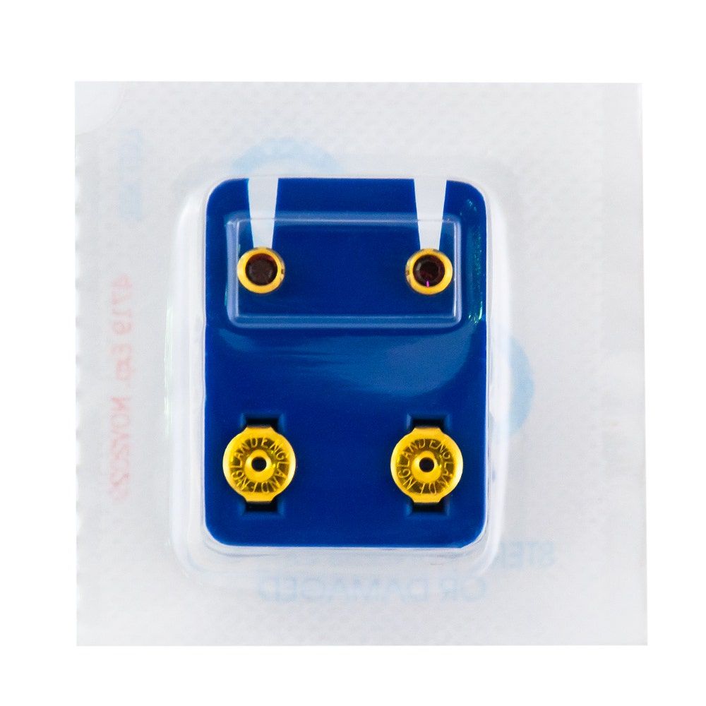 Caflon Singles Birthstone, Amethyst Gold Plated Earring