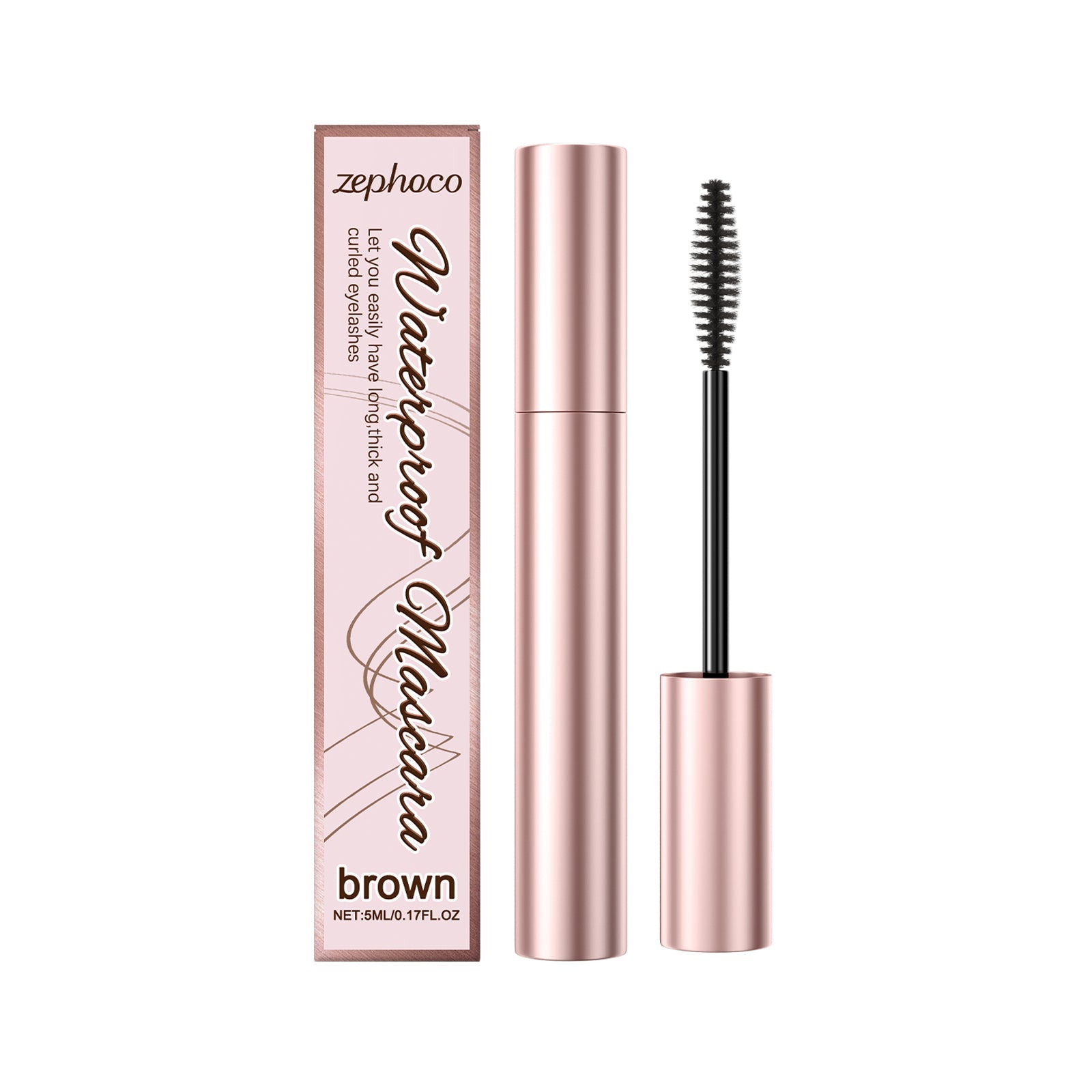Brown Curl Mascara, Natural Beauty Enhancer, Voluminous, Long-Lasting, Easy Application ,5ml