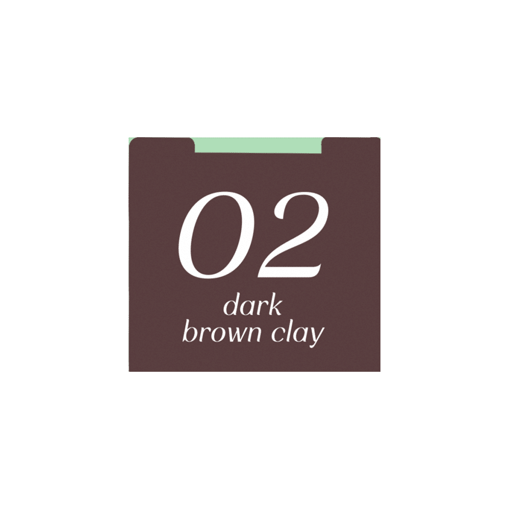 Aloe Vera Gel Eyebrow Liner 0.6g Baby Bright (M) 02 Dark Brown Clay