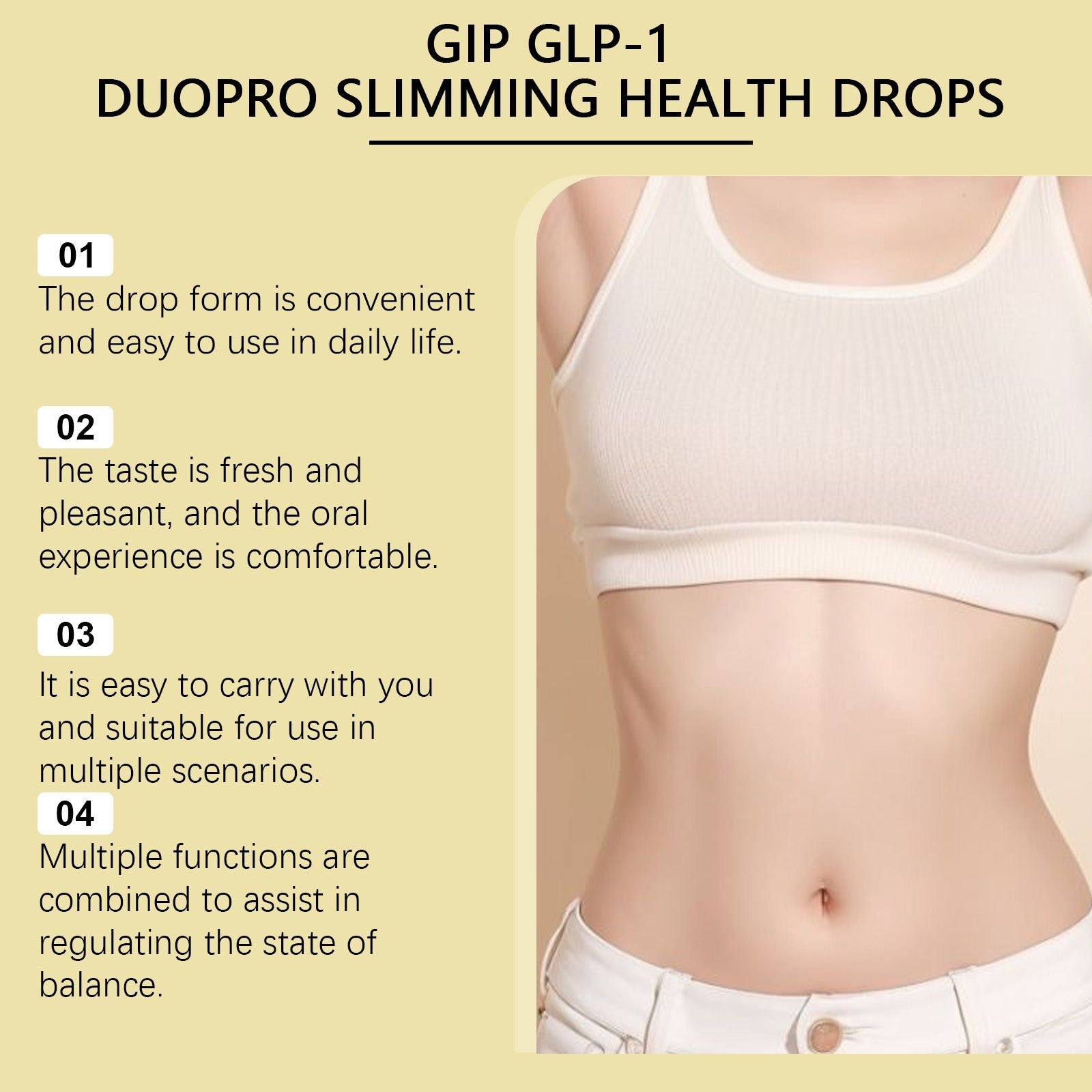 Boost Your Body Care with GLP-1 Drops, Support Digestive Health & Energy ,60ml
