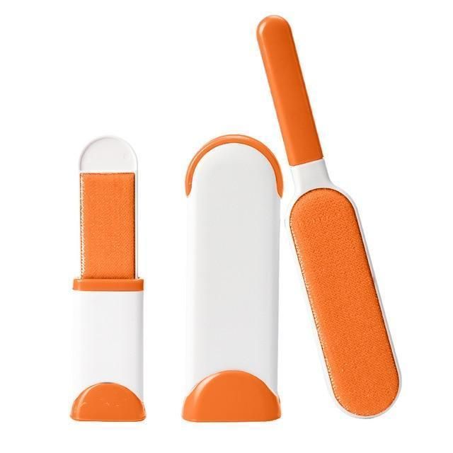 3-Piece Set Pet Hair Remover Brush  Double-Sided Fur Lint Removal Tool with Self-Cleaning Base