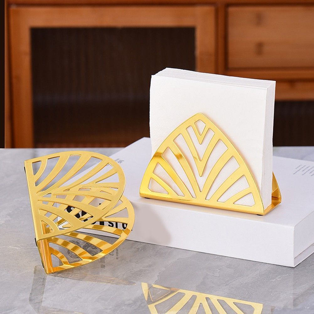 Elegant Napkin Holder Stainless Steel Golden Napkin Dispenser