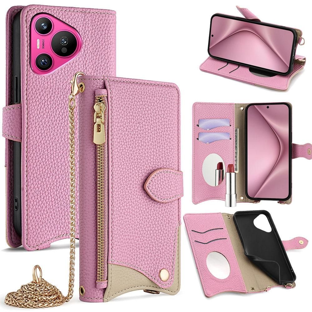 Litchi Leather Case For Huawei Pura 70
