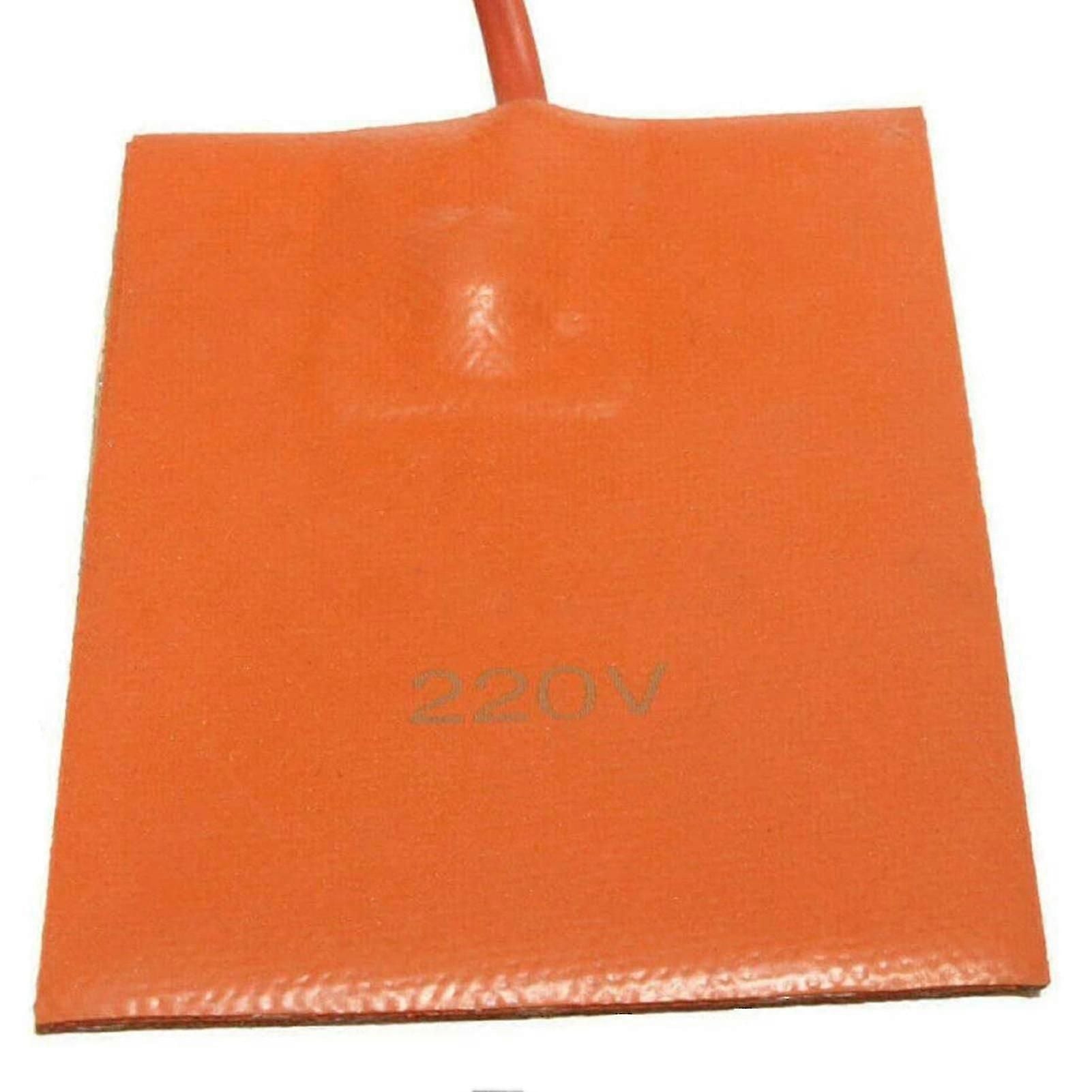 Orange 250w Car Engine Heater Oil Pan Tank Heater Pad Universal Silicone Heater Pad Engine Oil Pan Sump Tank Heater Pad With Eu Plug