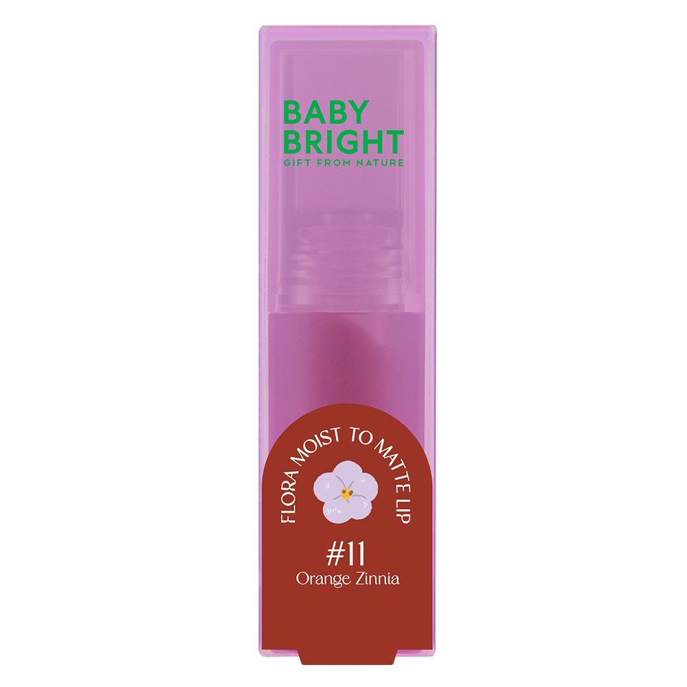 Flora Moist to Matte Lip 3g Baby Bright (M) #11 Orange Zinnia