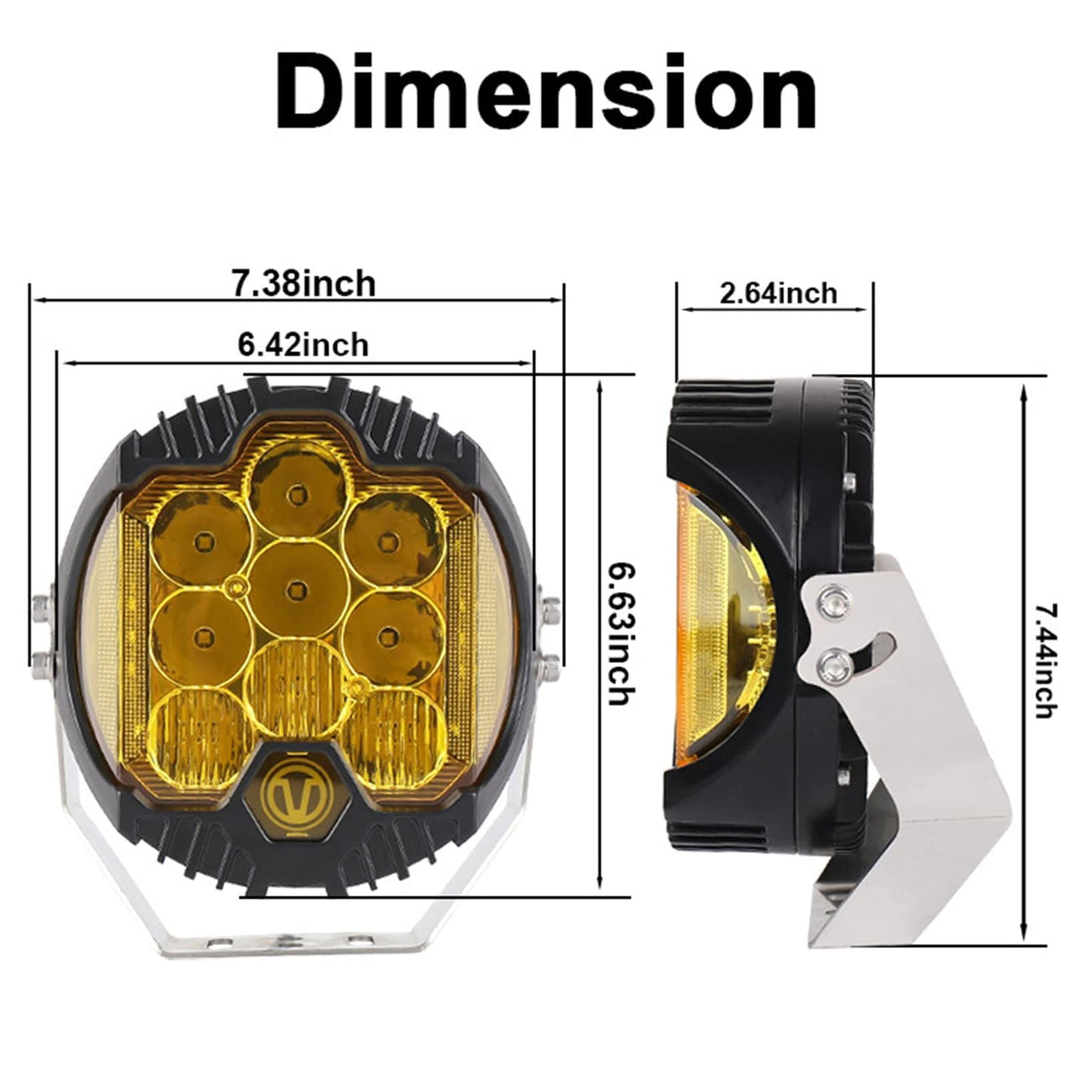 LED 90W Offroad Vehicle Front Bumper Light Waterproof Strobe 300 Spotlights For SUV