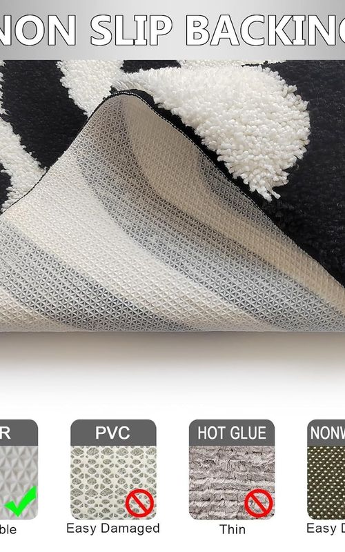 AIESY® Beautiful Microfiber Non Slip Bath Mat for Bathroom