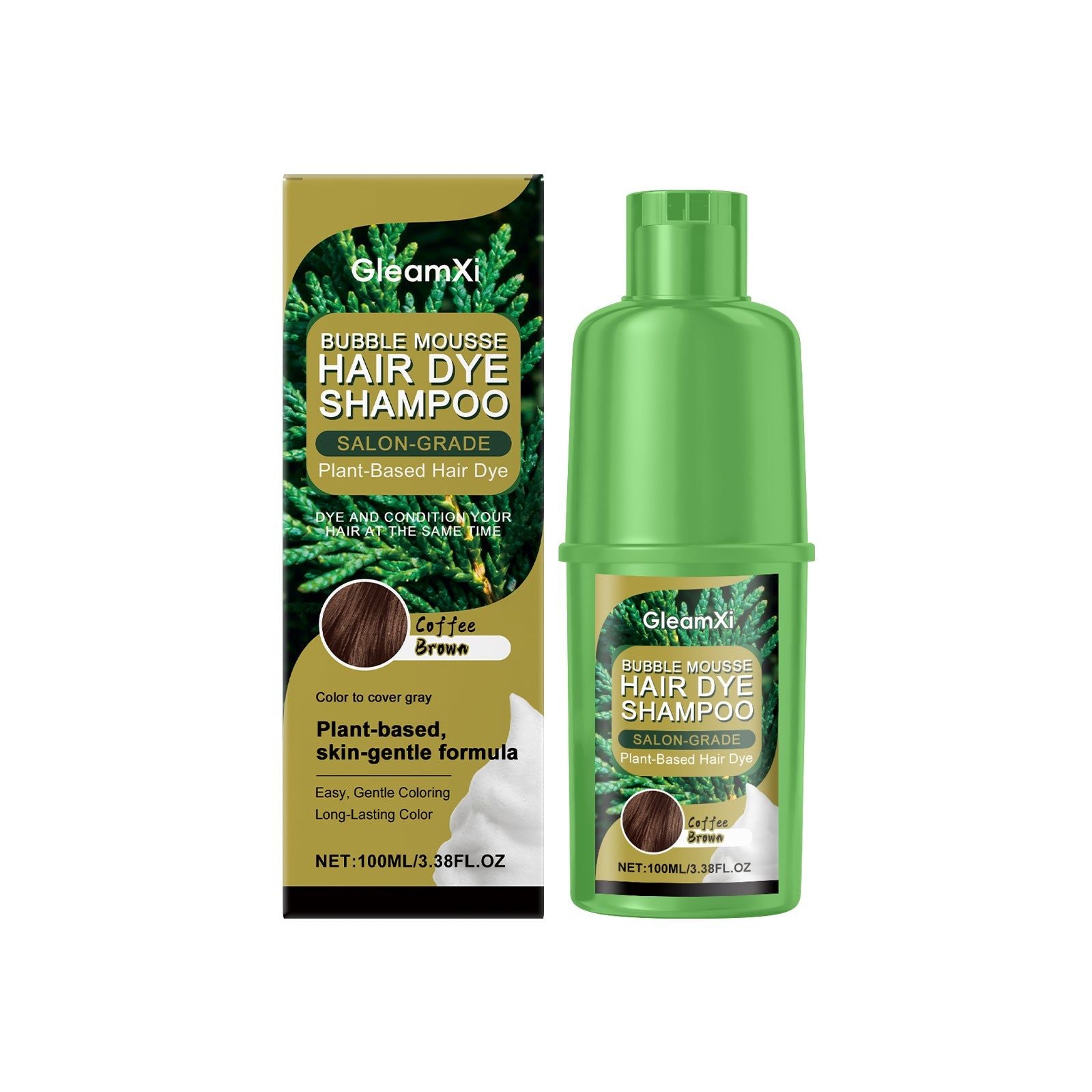Coffee Hair Conditioner, Plant-Based, Bright Color, Soft Hair, Daily Use ,100ml