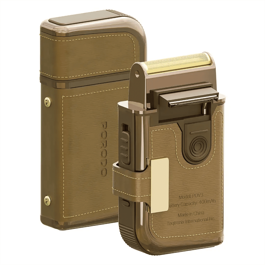 Porodo Clavis Multi-Functional Shaver Kit with Built-In Trimmer & Mirror