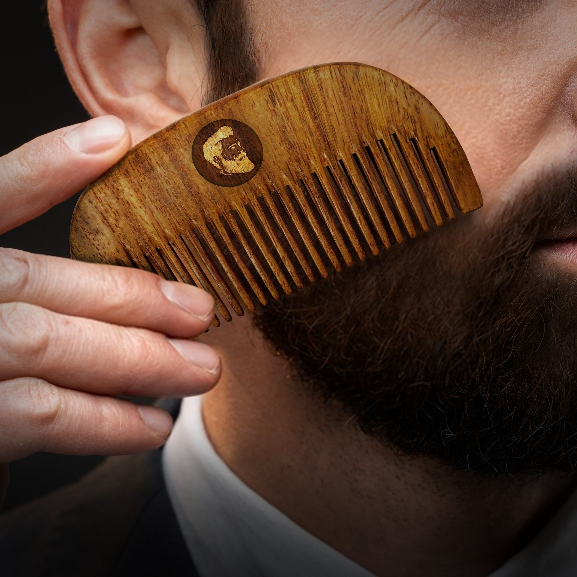 Beardo Compact Wooden Comb