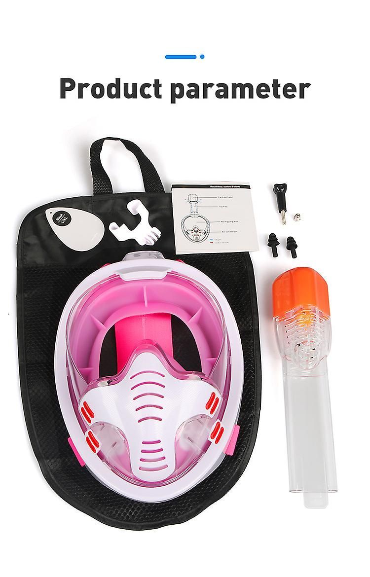 Anti-fog Silicone Full Dry Snorkeling Mask Diving Swimming Mask For Kids Adults