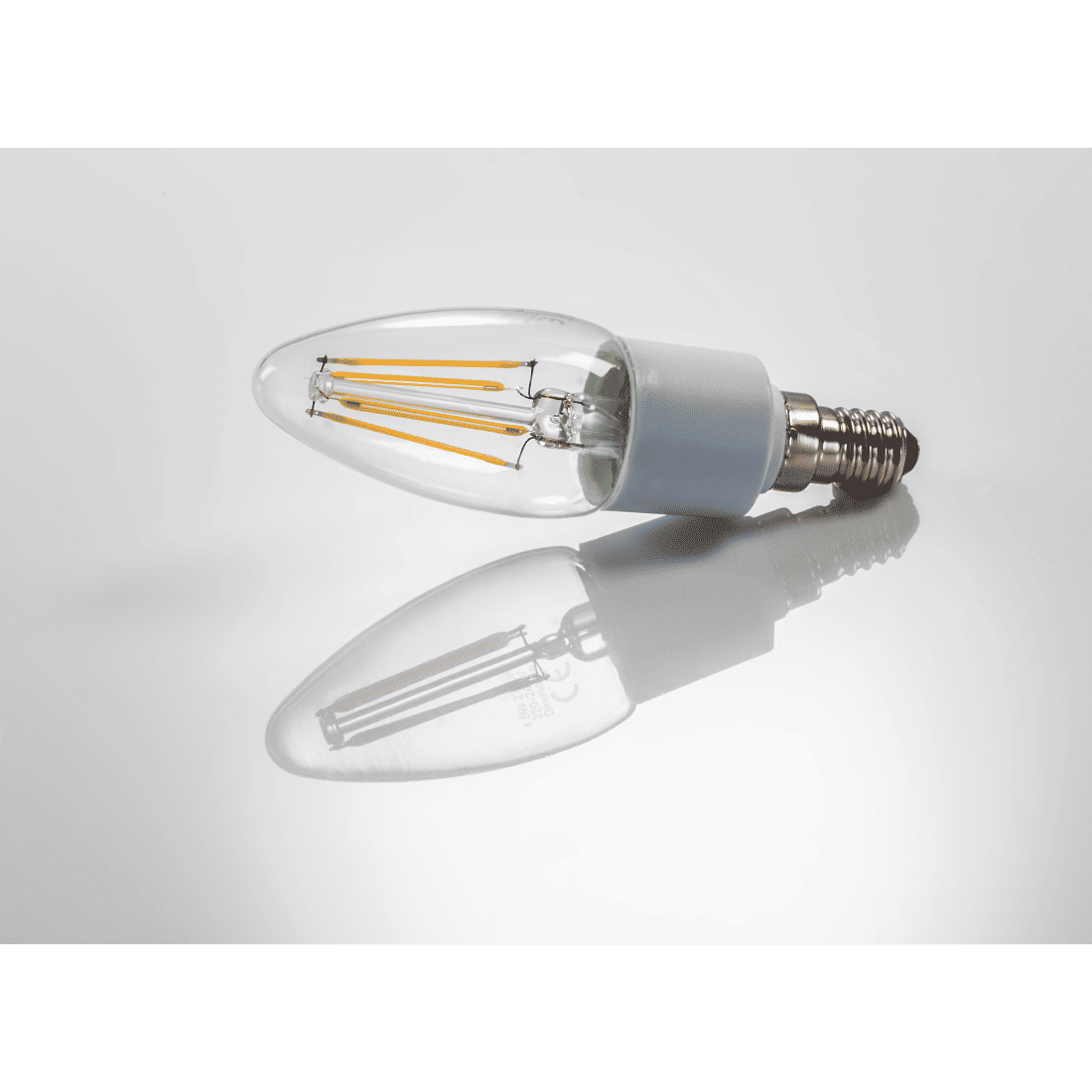 XAVAX 112270 LED Filament, E14 replaces 40W candle bulb, warm white, dimmable
