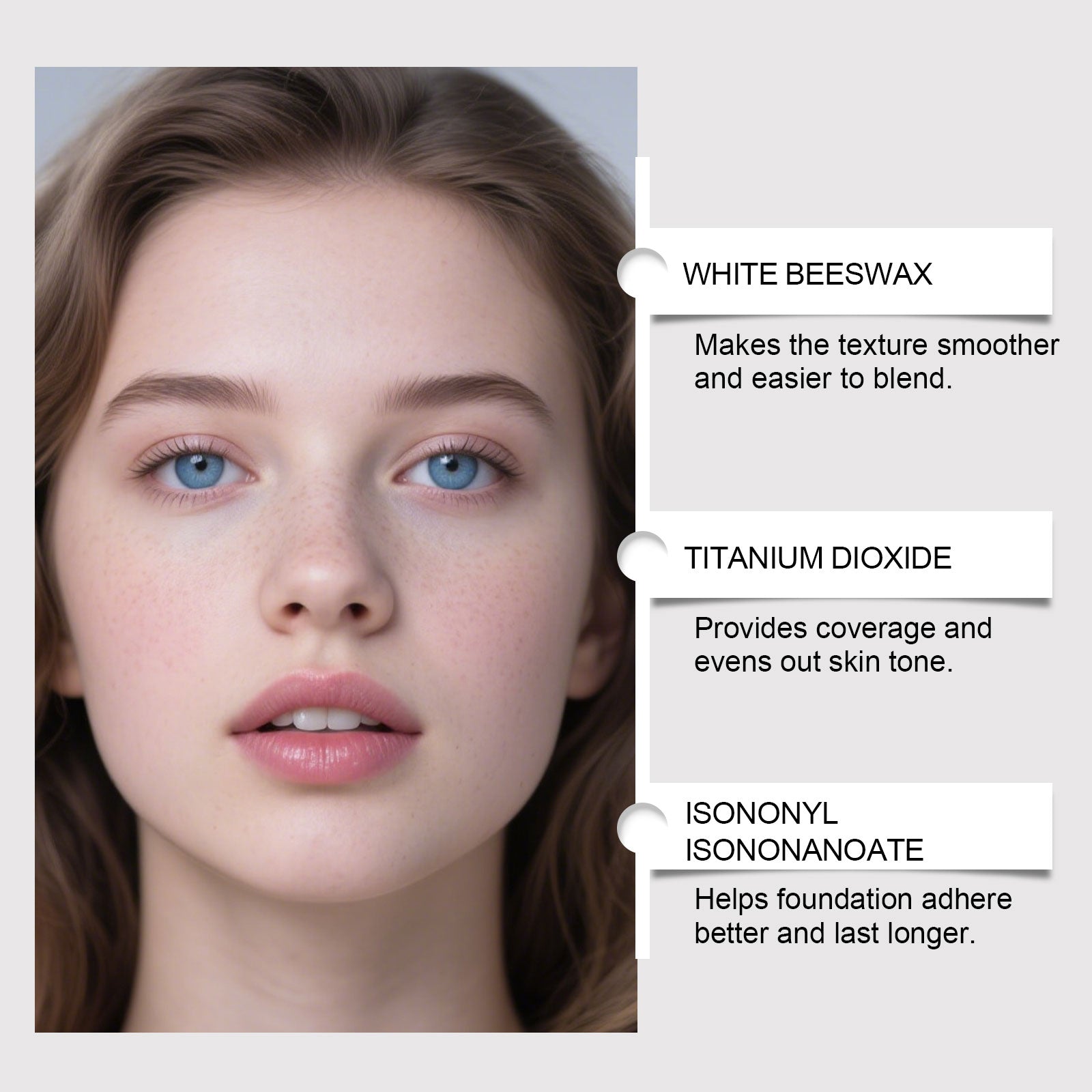 Brightening Stick Concealer Foundation, Natural Matte, Long-Lasting, Flawless Skin ,8g