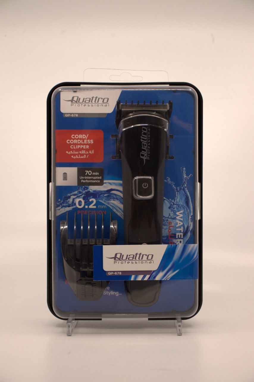 Quattro Professional QP_678 Waterproof Hair Clipper, High_Precision Trimmer