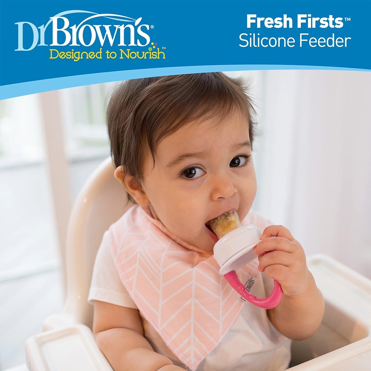 Dr. Browns - Fresh Firsts Silicone Feeder - Pink