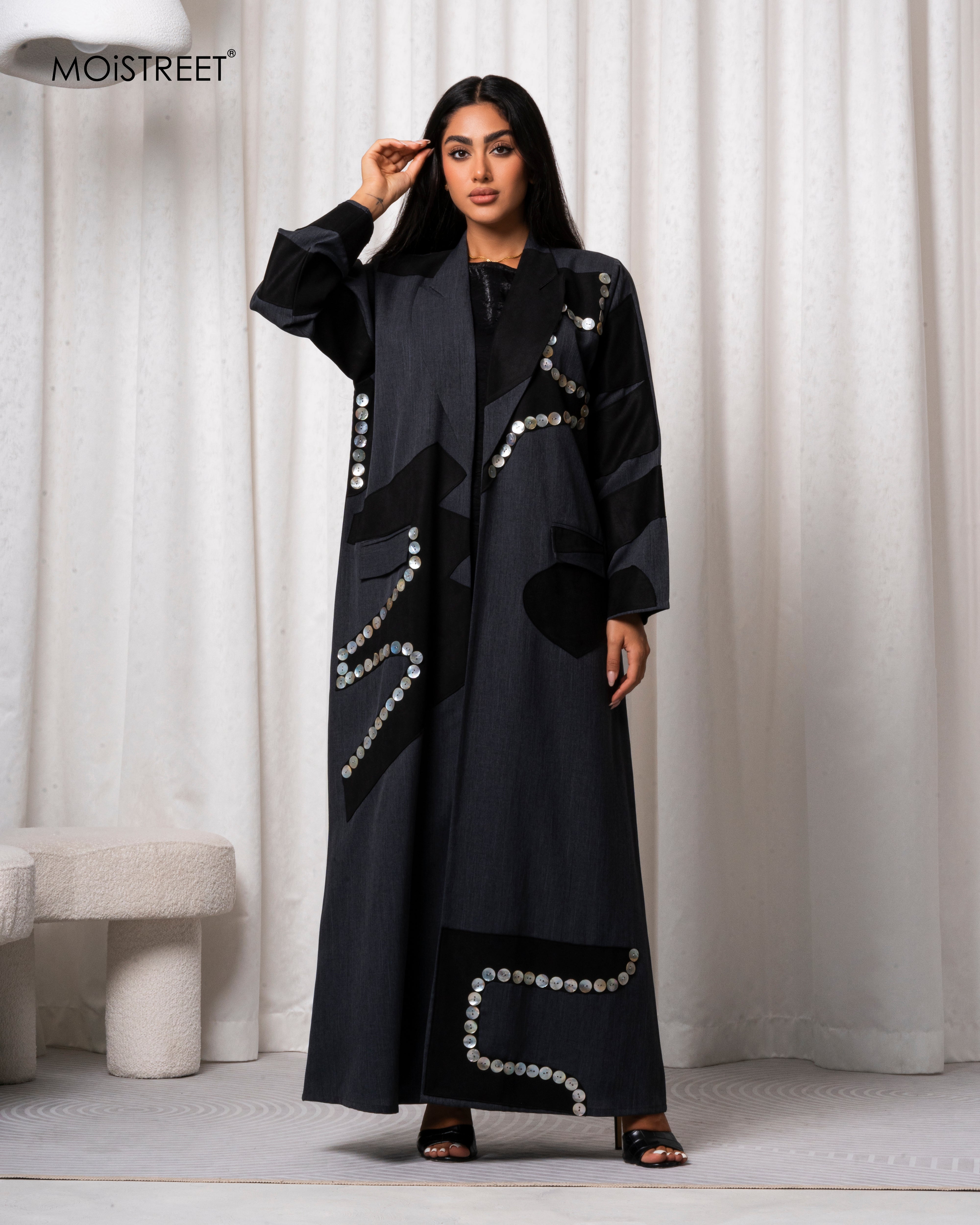 MOiSTREET Handmade Melange Abaya
