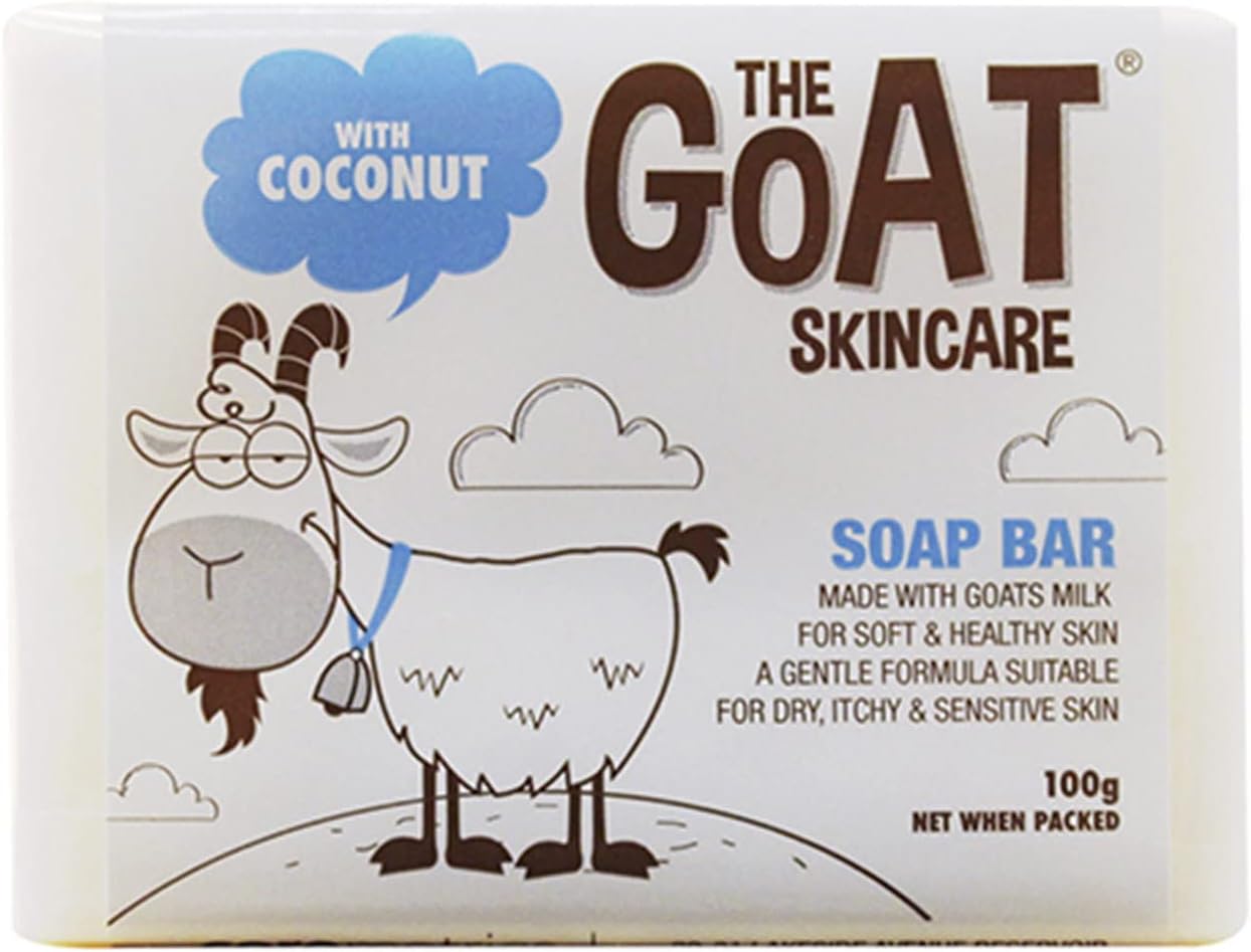 صابون Goat Skincare الأصلي بزيت جوز الهند 100 جرام، بني فاتح