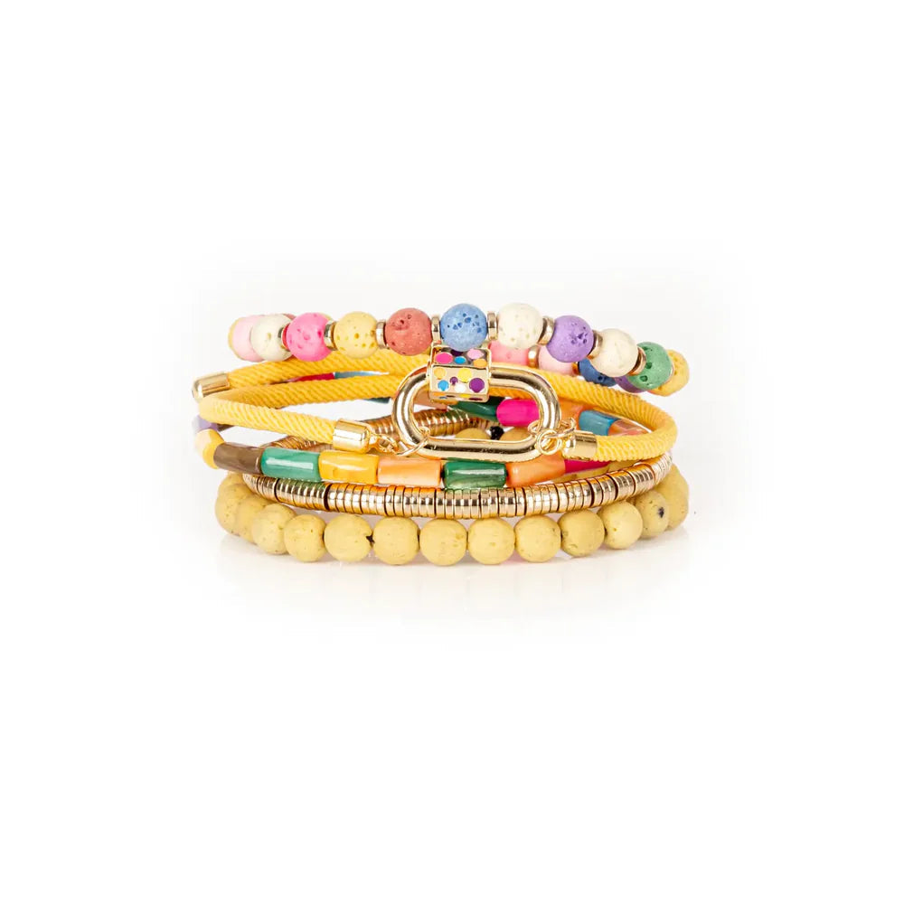 The Dark Sun Riot Colorful Bead Stack Bracelet
