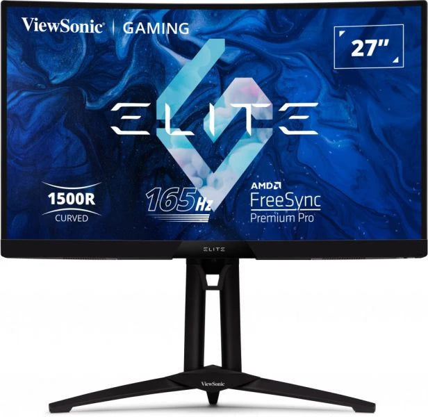 شاشة الألعاب المنحنية ViewSonic XG270QC مقاس 27 بوصة بدقة 2K و 1500R و RGB، 165 هرتز