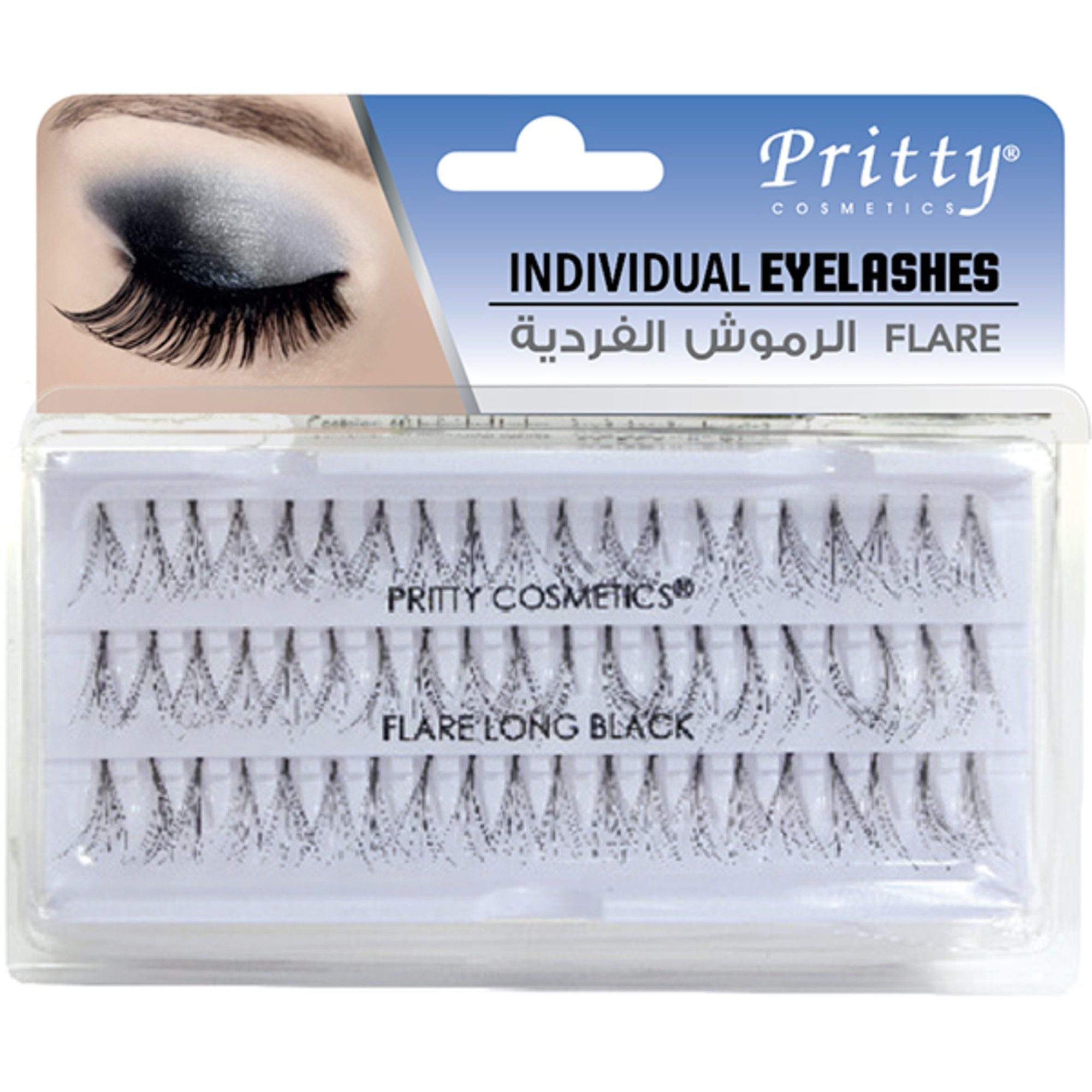 Pritty Eyelashes Flare 5 Ply Long, Black, 1pc