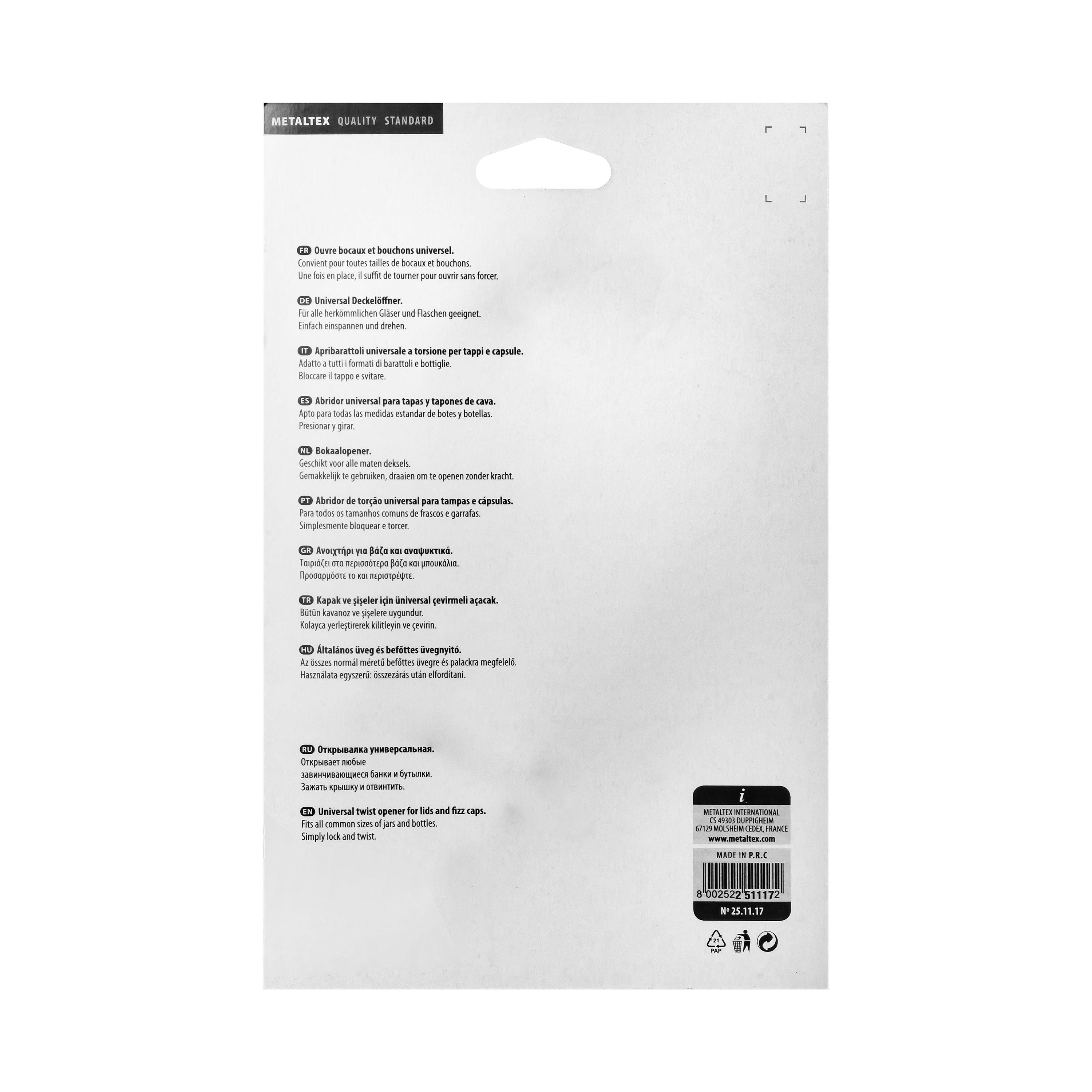 Metaltex Potato Ricer Mr Mash