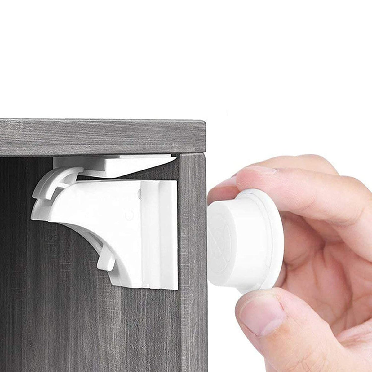 Magnetic Cabinet Locks Baby Proofing Safety Cupboard Locks 4 Locks 1 Key