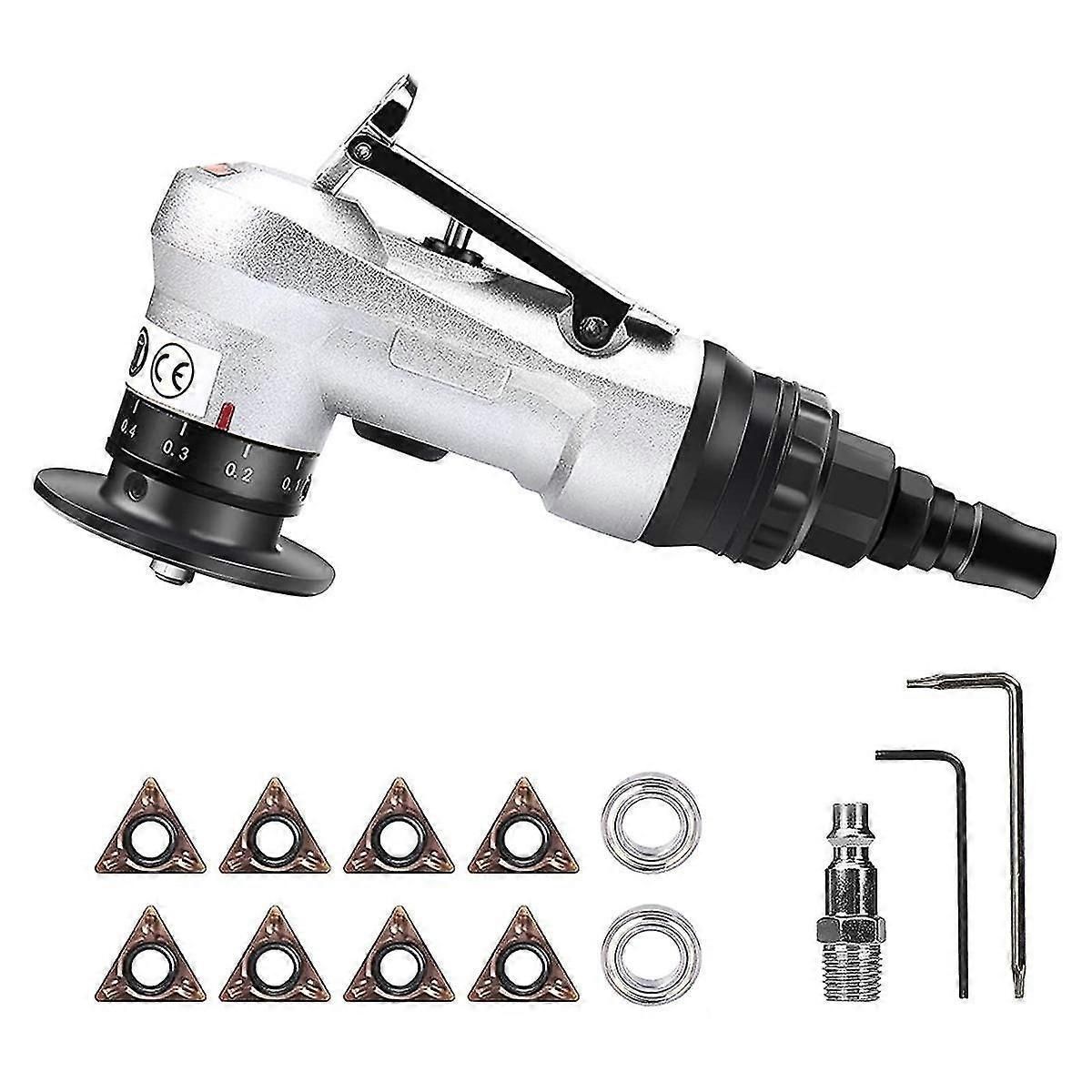Mini Pneumatic Chamfering Tool With Replaceable Blades and Bearings