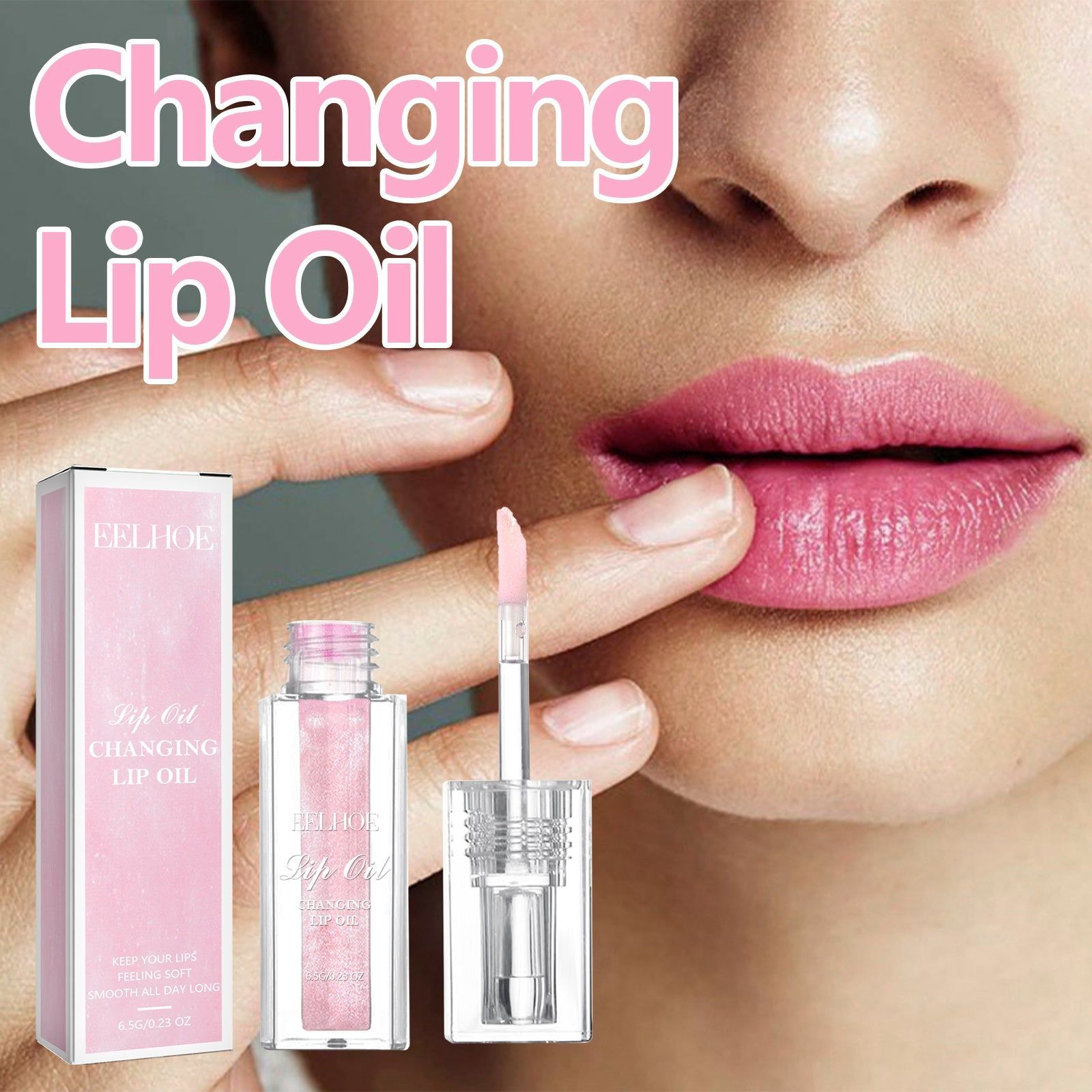 Color Changing Lip Balm, Moisturizes, Smooths Fine Lines, Prevents Dry Cracking ,6.5g
