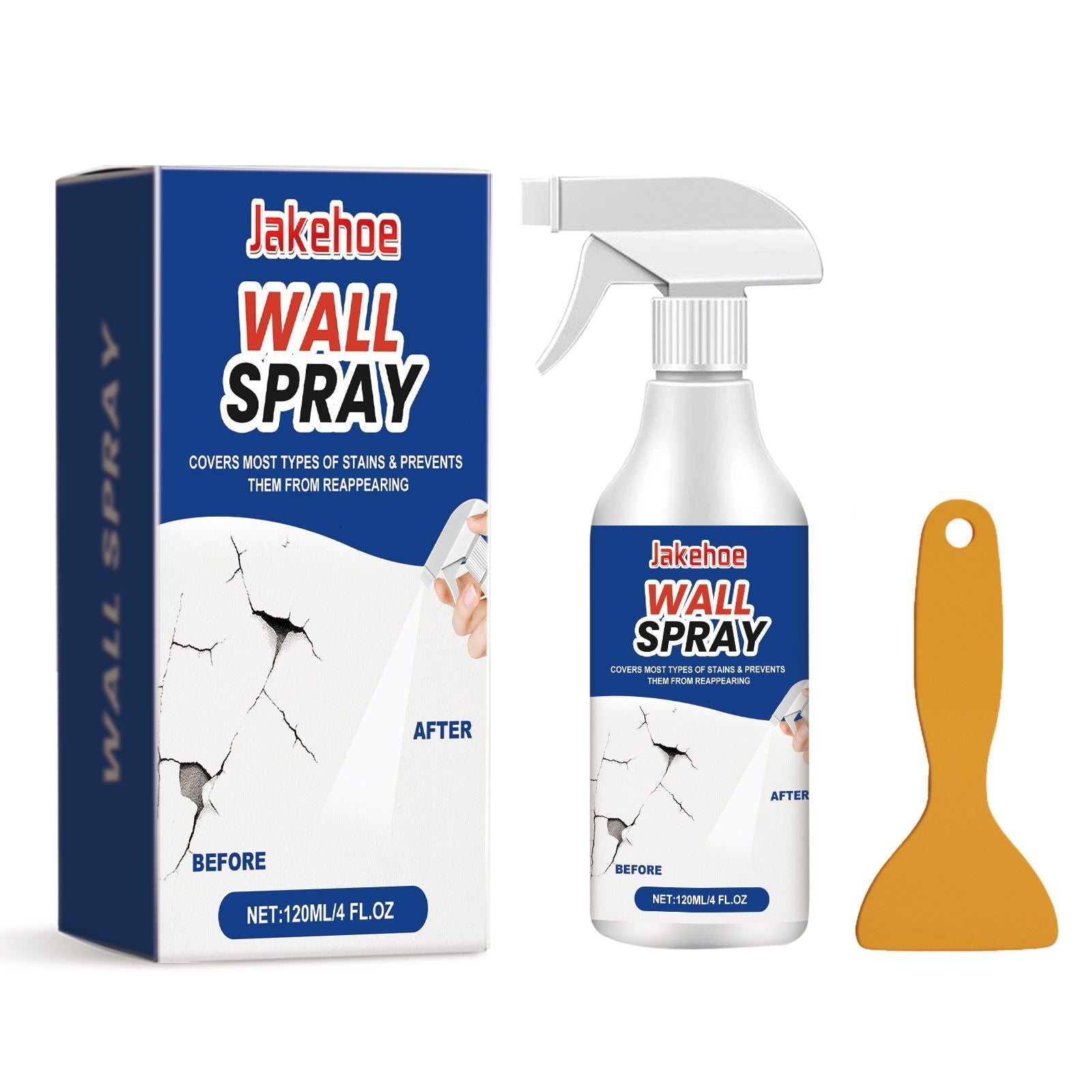 Transform Your Walls with Easy Wall Cleaning Spray, Stain Removal, Moisture-Proof, Mold & Peeling Repair ,1set