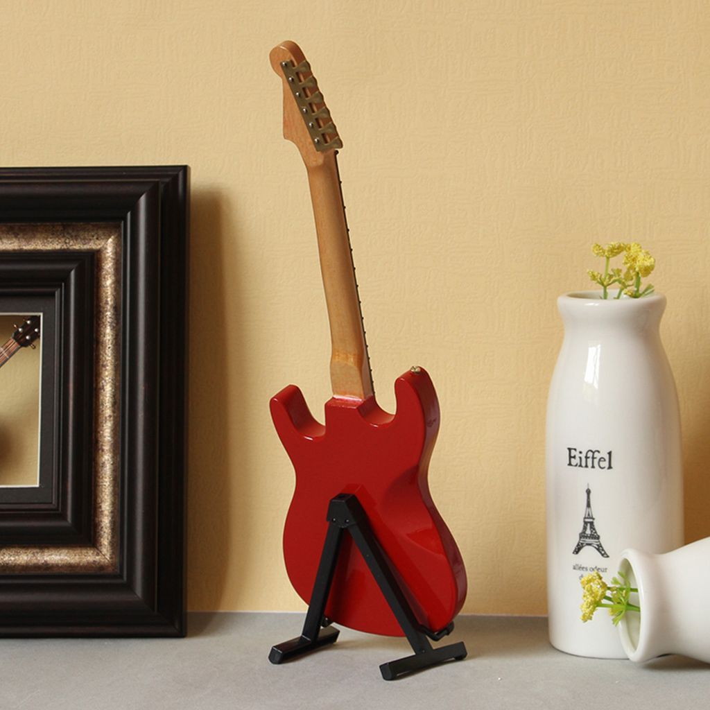 Mini Musical Instrument Miniature Electric Guitar Model Desktop Decoration Gift