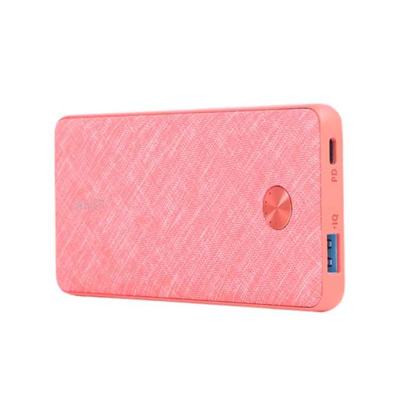 Anker PowerCore III Slim 18W 10000 PD, Fabric Pink