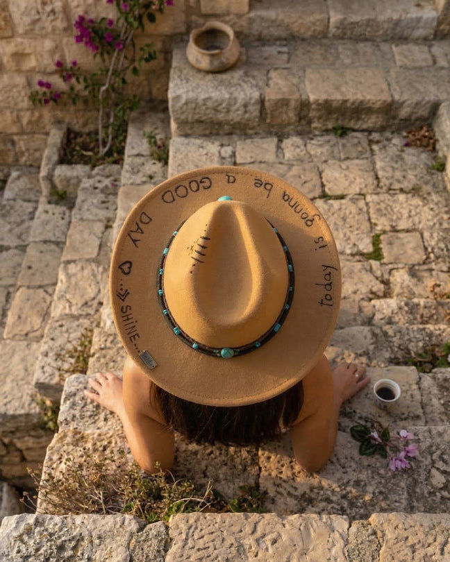 By Carmenzo Turquoise Majesty Hat